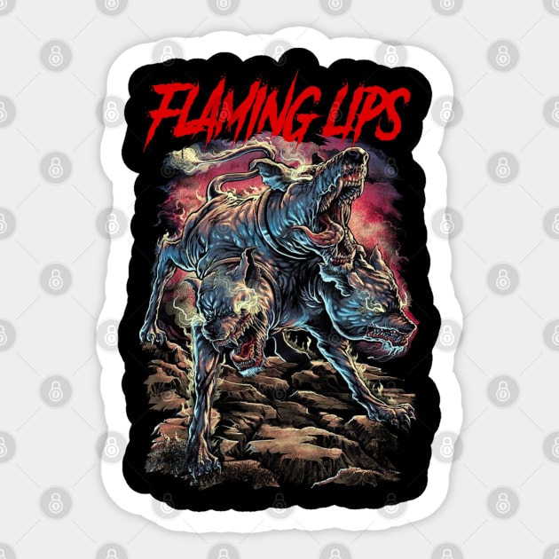 FLAMING LIPS BAND Sticker by Tronjoannn-maha asyik 